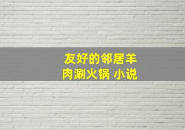 友好的邻居羊肉涮火锅 小说